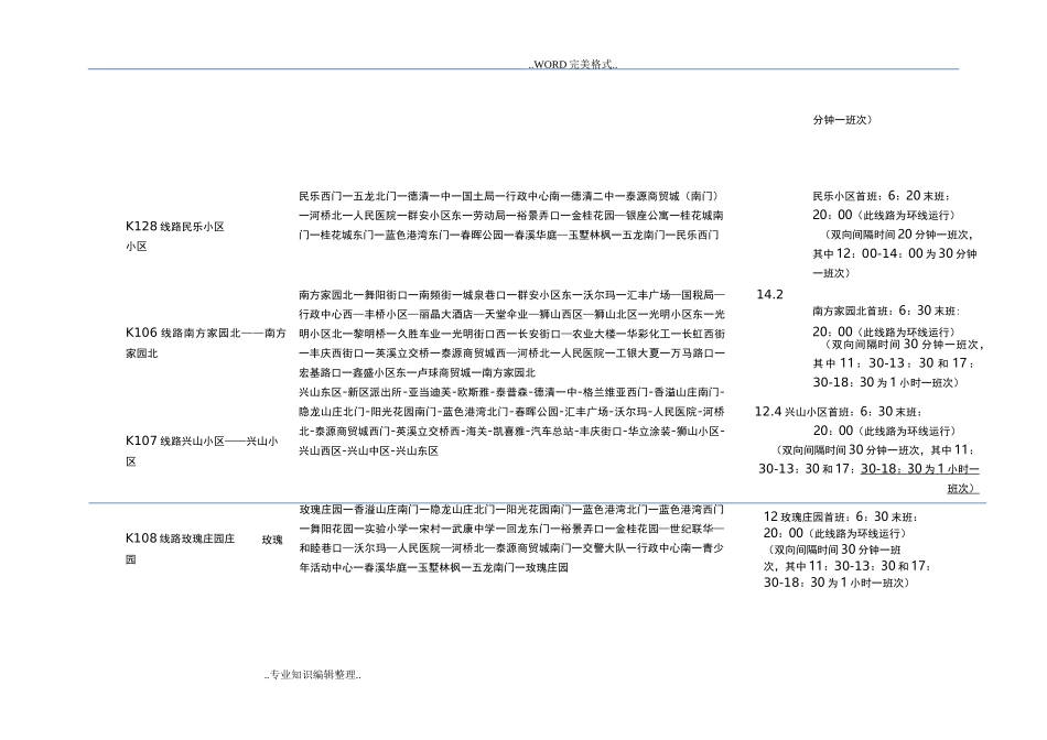 德清县城乡公交客运时间表_第3页