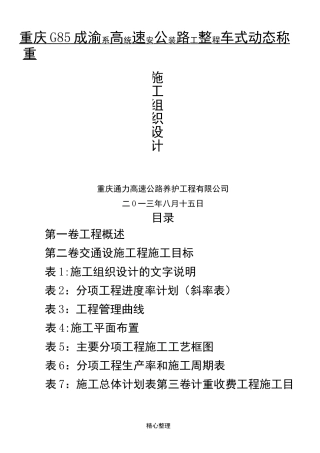 计重设施现场施工组织设计