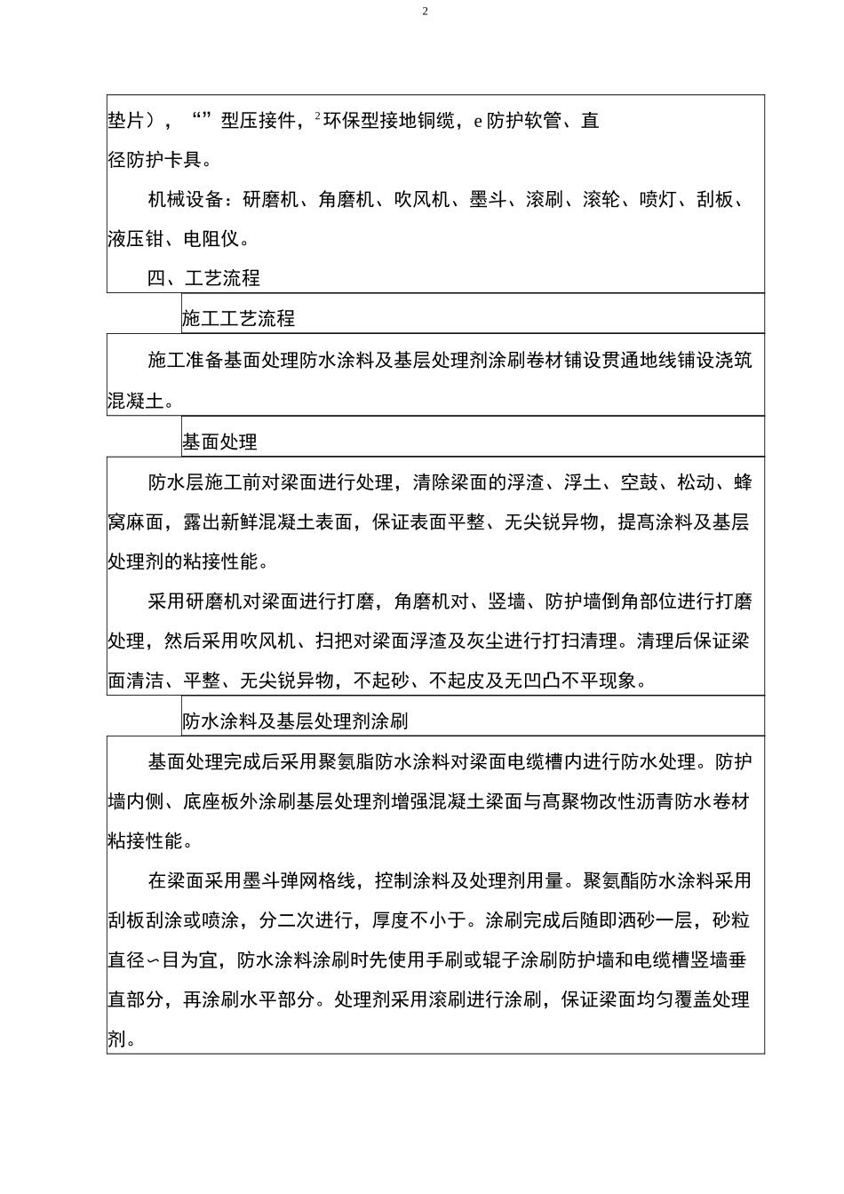 桥面防水施工技术交底_第2页