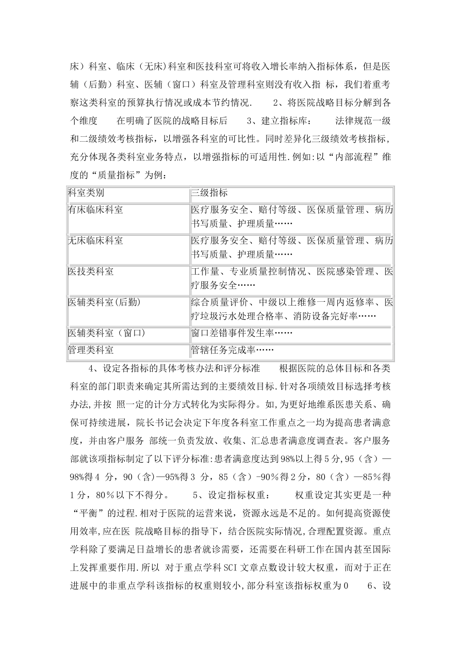 基于平衡计分卡的医院绩效考核体系_第3页