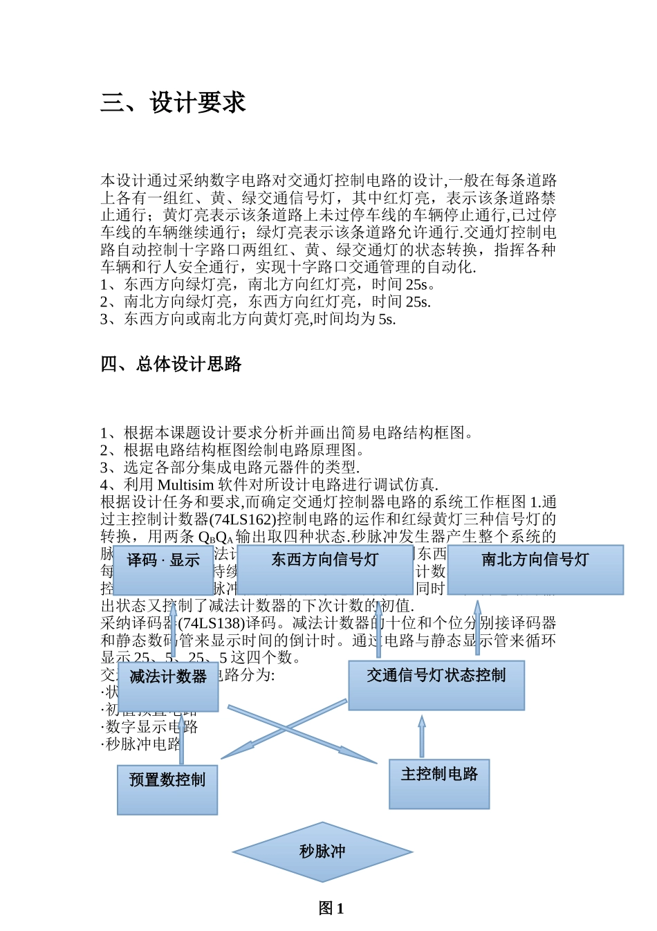 基于数字电路交通红绿灯设计_第3页