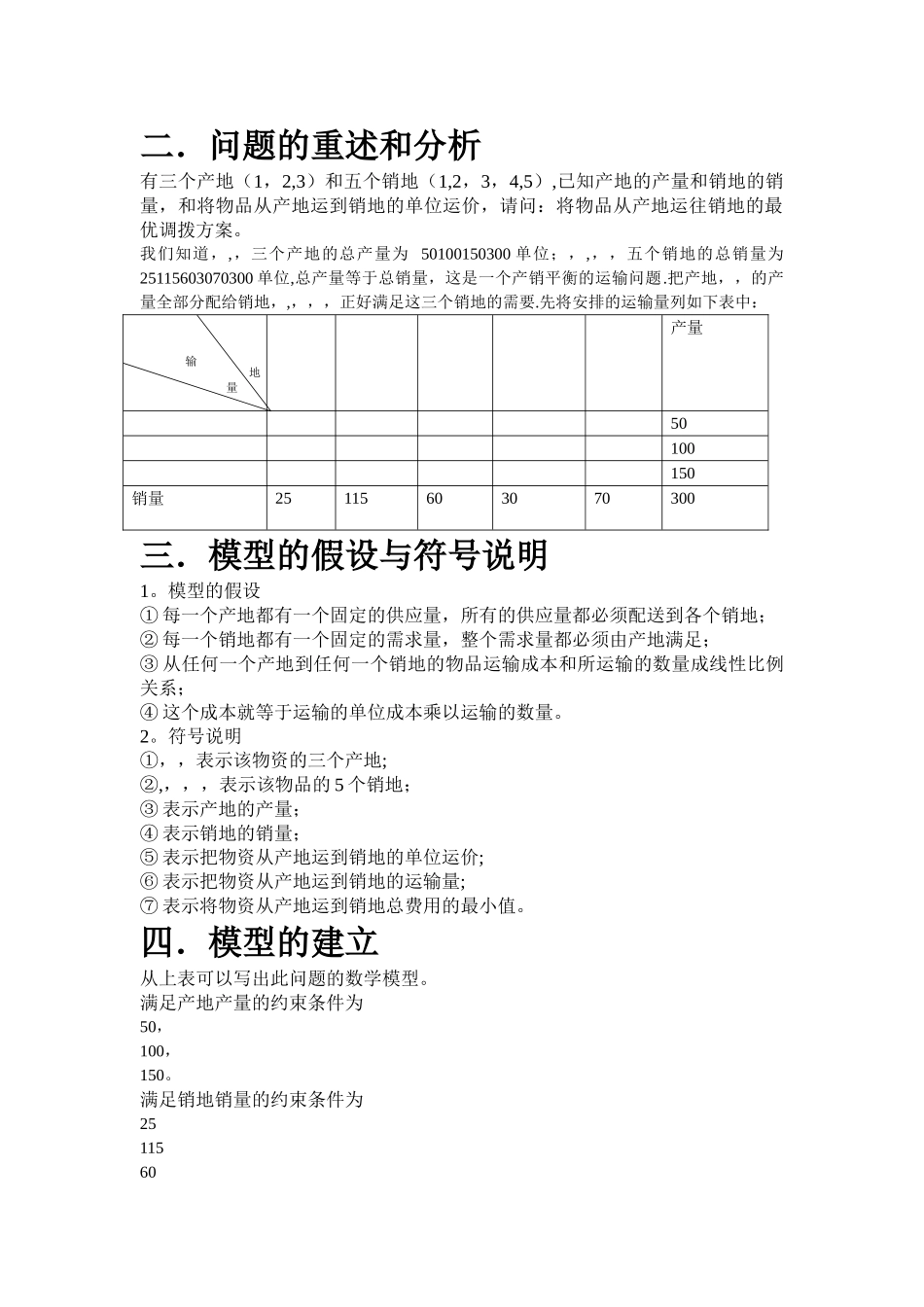 基于运输问题的数学建模_第2页