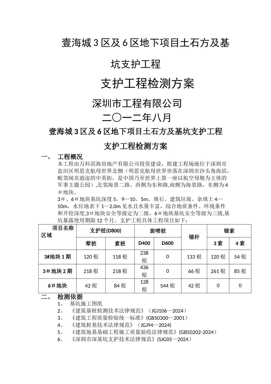 基坑支护工程检测方案_第1页