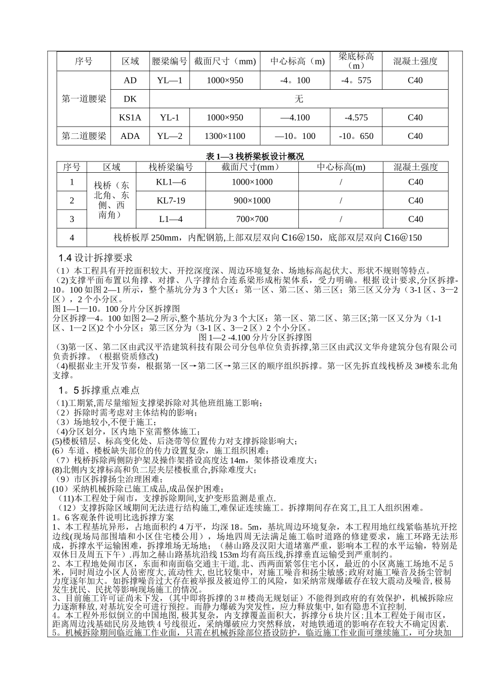 基坑水平支撑拆除安全专项方案_第2页