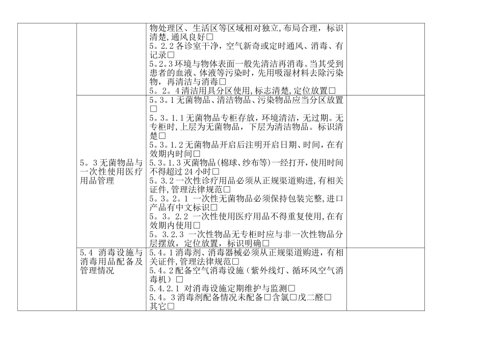 基层医院感染管理督导检查表_第3页