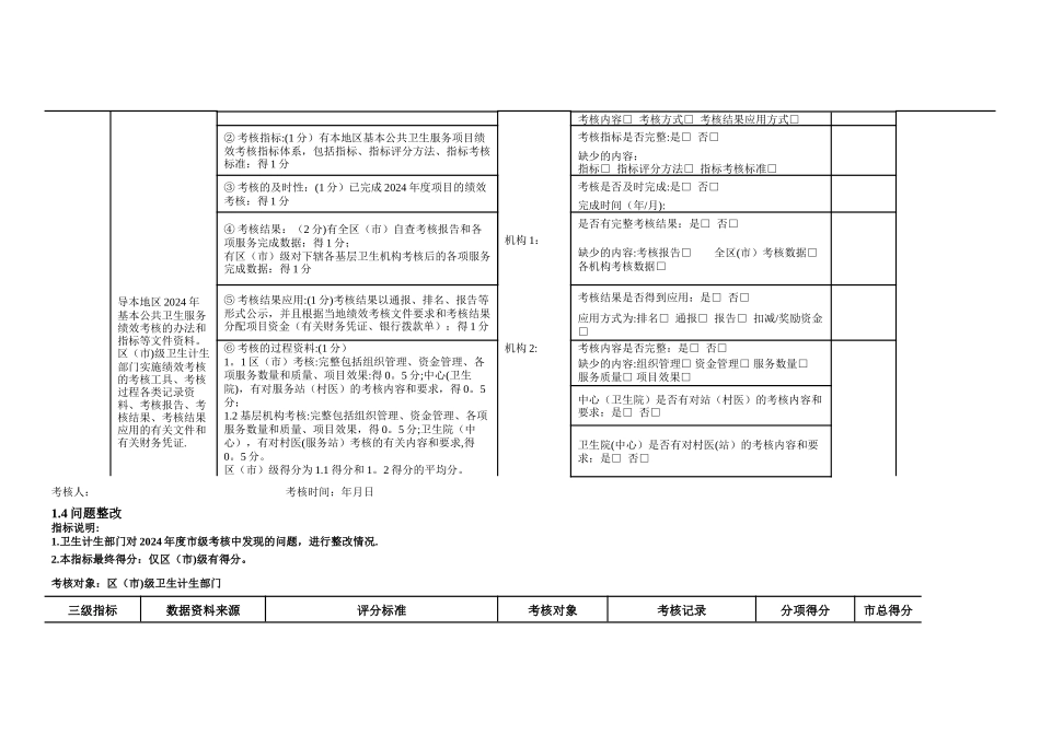 基本公共卫生考核评分工具表_第3页