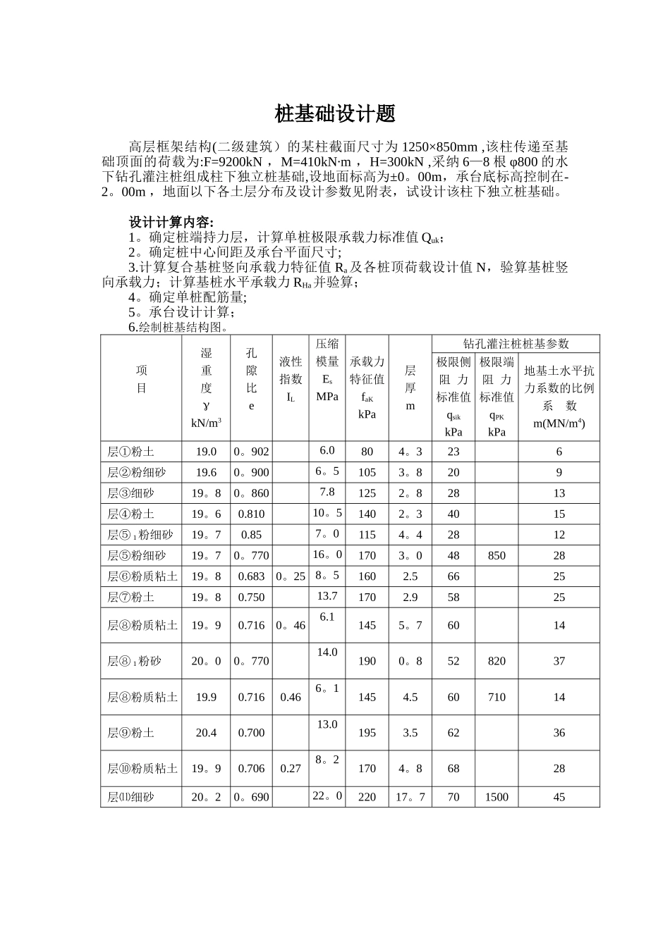 基础工程课程设计_第2页