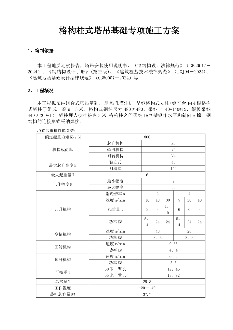 塔吊基础专项方案_第1页