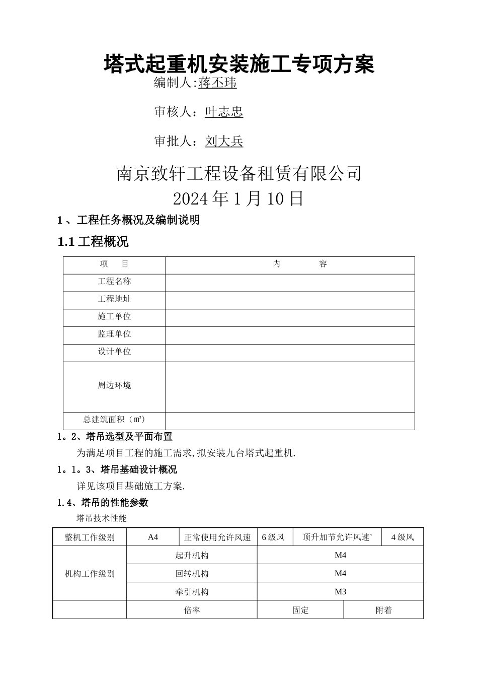 塔吊施工方案(专项方案)_第1页