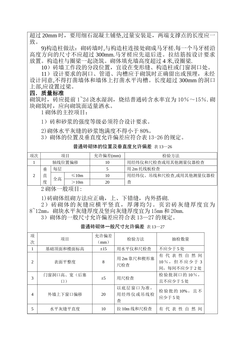 填充墙砌体工程技术交底_第3页