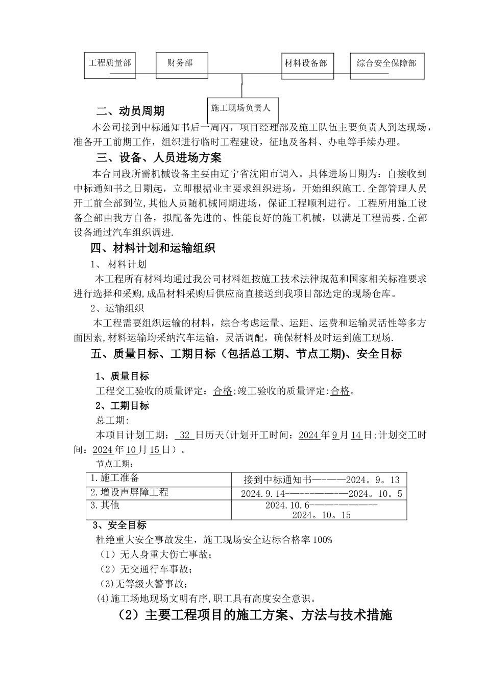 声屏障工程施工组织设计_第2页