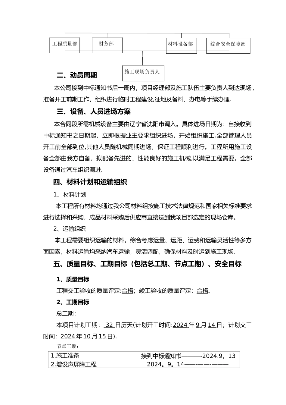 声屏障工程施工组织设计方案_第2页