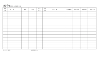 处方药销售记录表