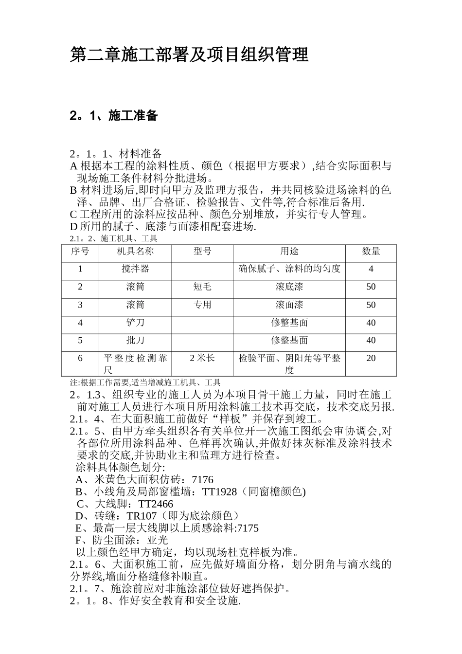 外墙涂料工程施工方案2_第2页