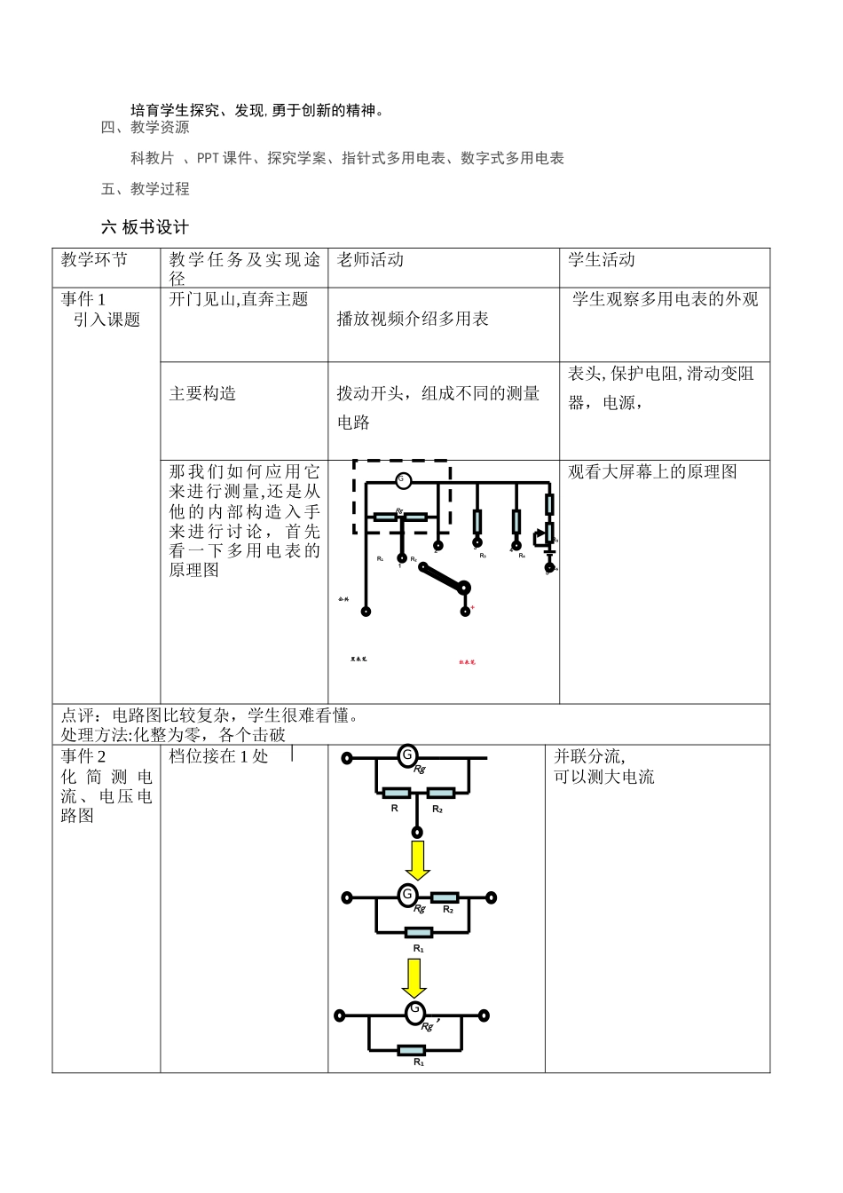 多用电表的原理教学设计_第2页