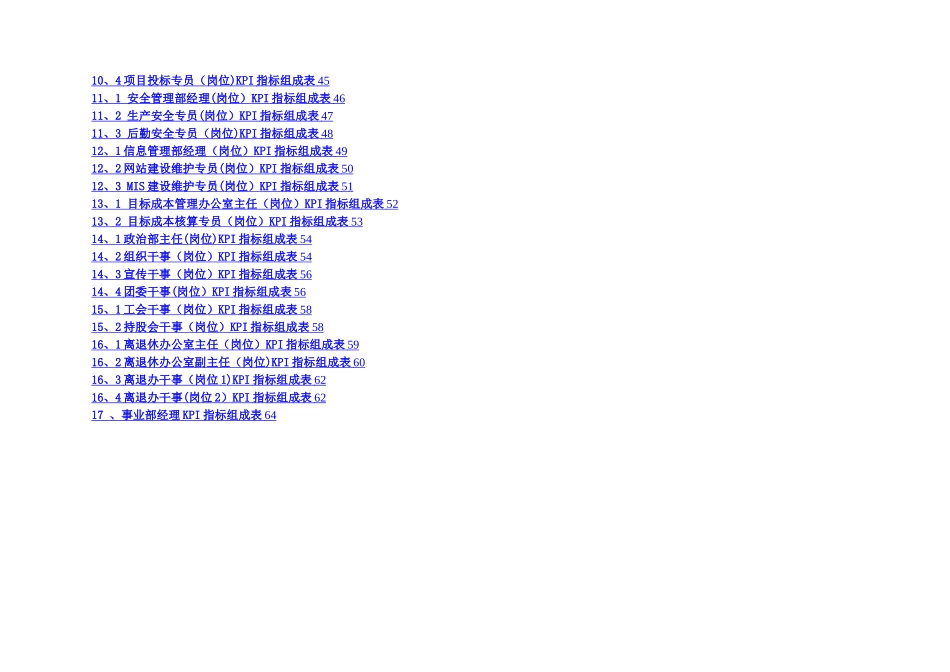 大型国企关键绩效考核指标KPI体系_第3页