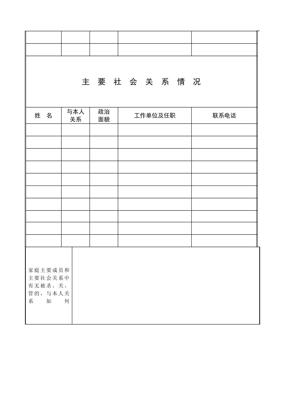 大学学生登记表_第3页