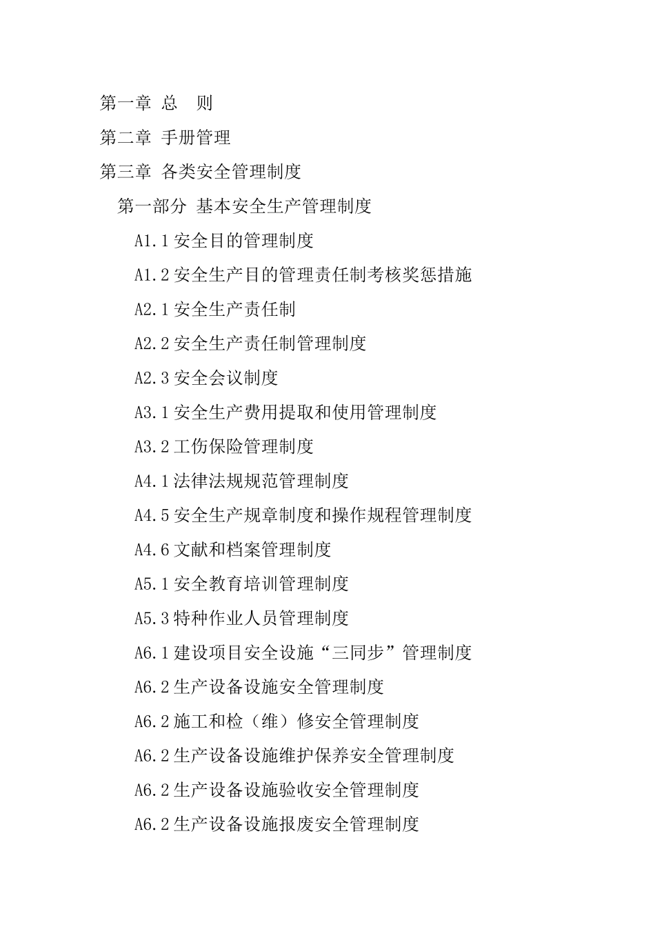 2025年三级安全生产标准化管理手册全套_第2页