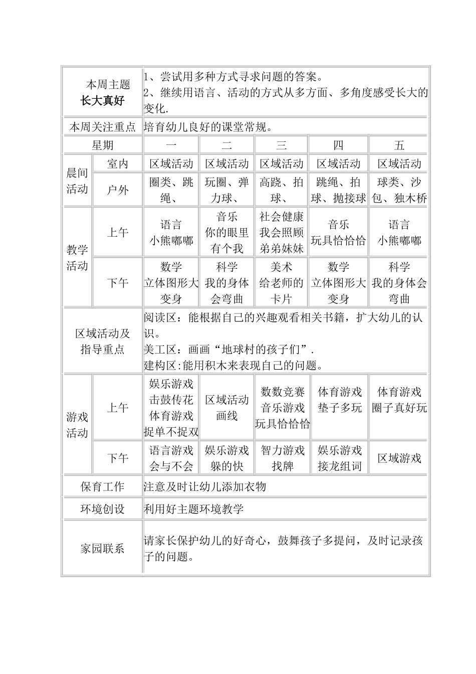 大班周计划表_第3页