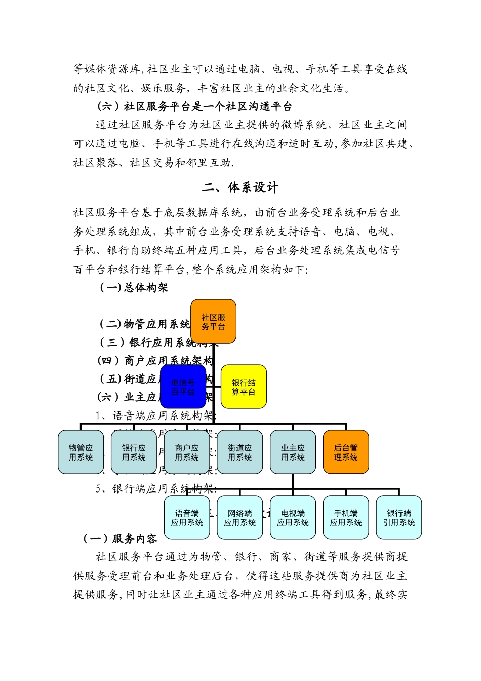 天翼智能社区服务平台设计方案_第3页