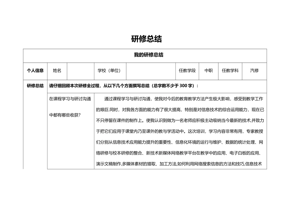 奥鹏学习研修总结_第1页