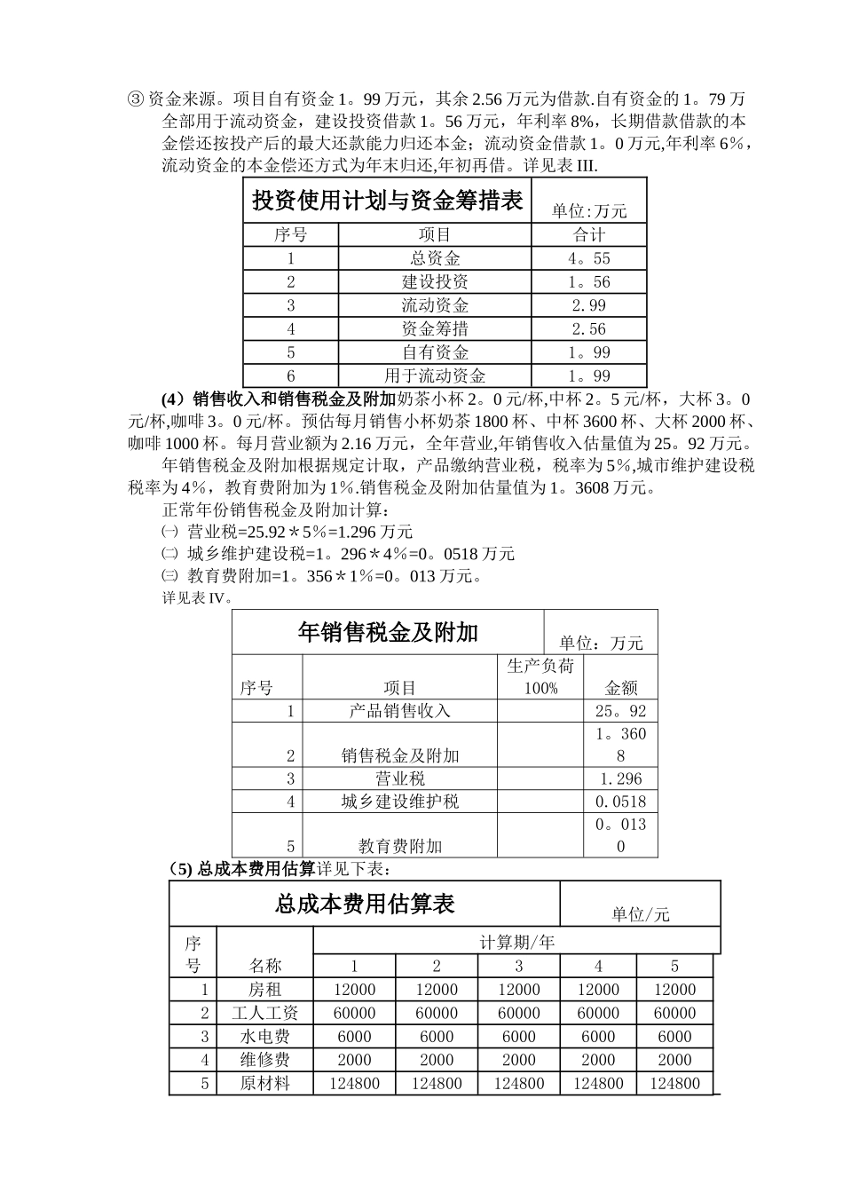 奶茶店研究信息表_第2页