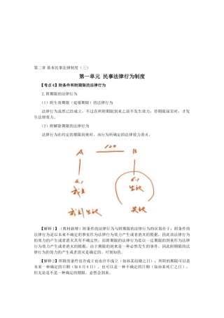 2025年注册会计师考试《经济法》考点解读第02章基本民事法律制度