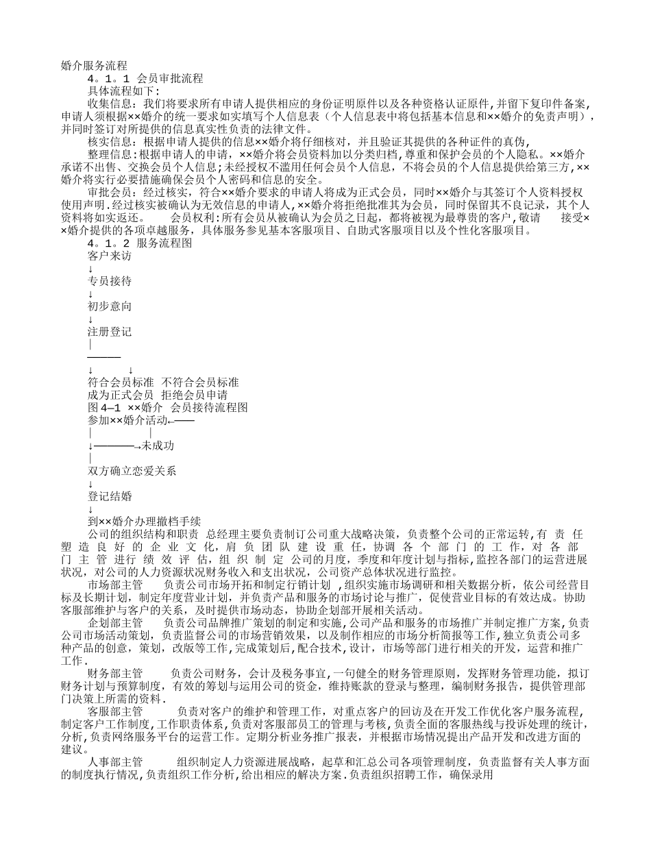 婚介所规章制度_第1页