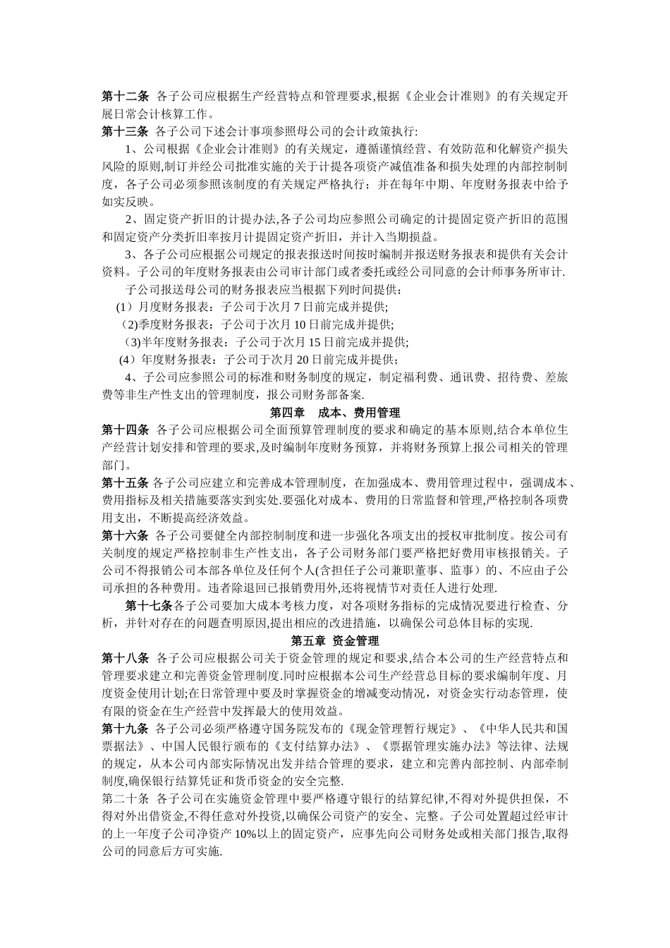 子公司财务管理制度_第2页