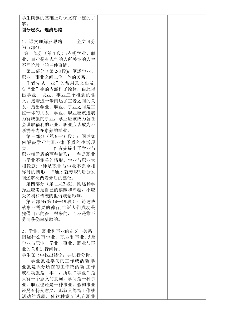 学业职业事业教案_第3页