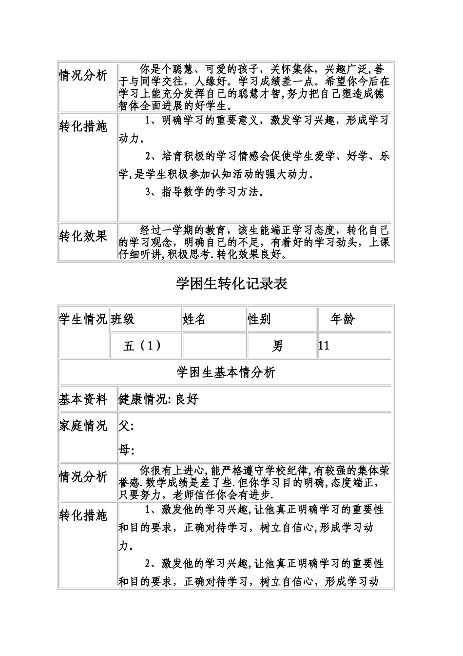学困生转化记录表_第3页