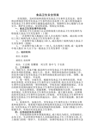 学校各类安全应急预案汇编