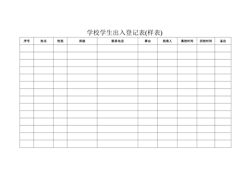 学校外来人员出入登记表_第2页
