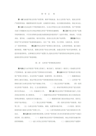 学校无形资产管理