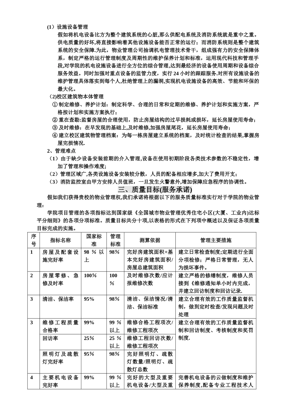 学校物业管理投标书_第3页