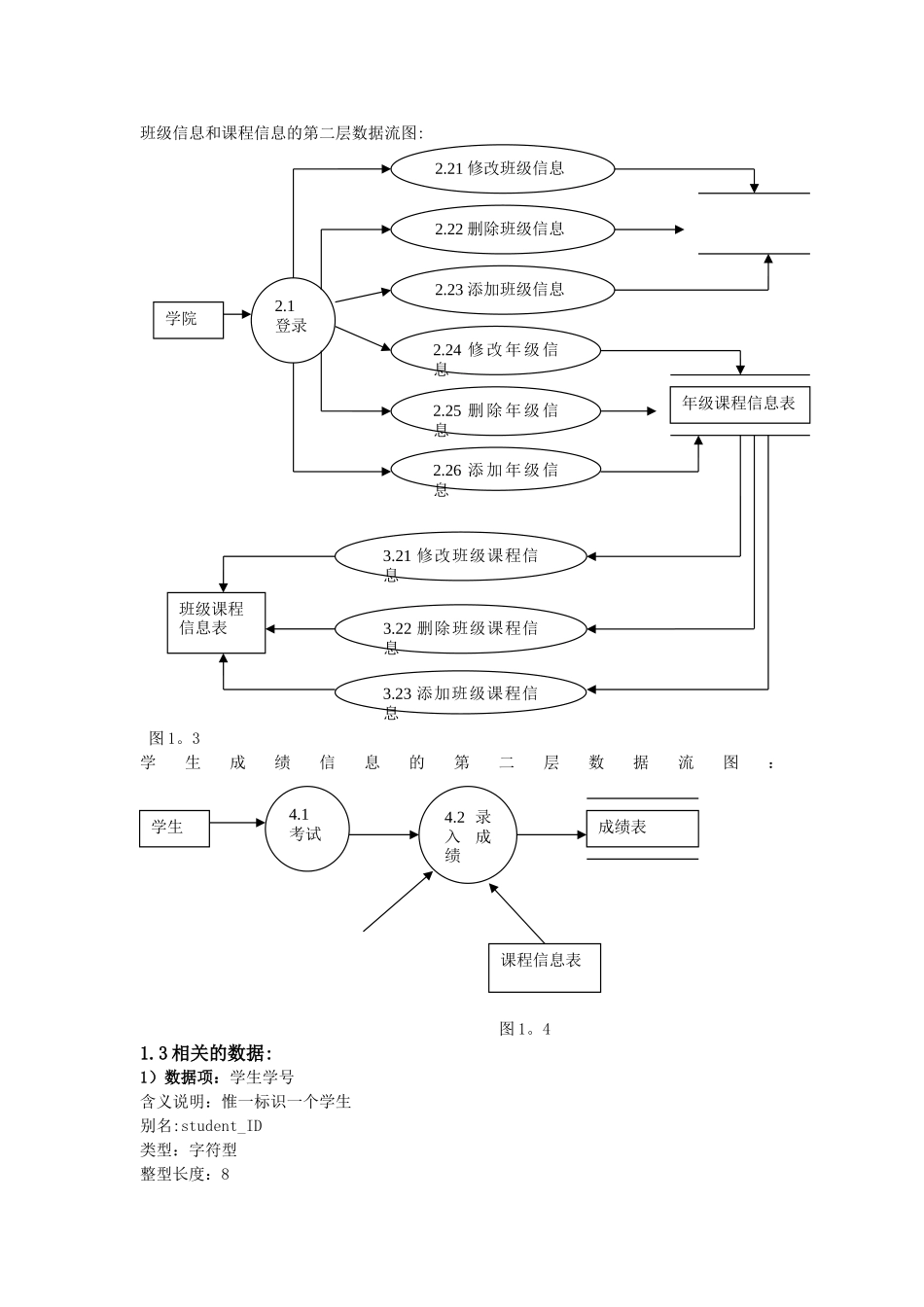 学生信息管理系统-数据库课程设计报告_第3页