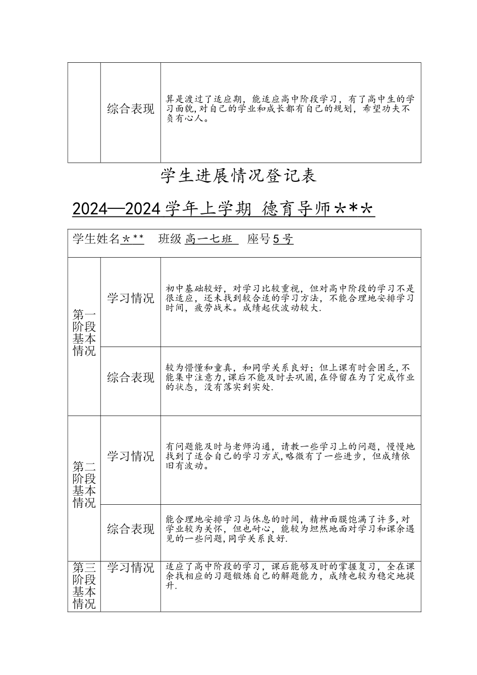 学生发展情况登记表_第2页