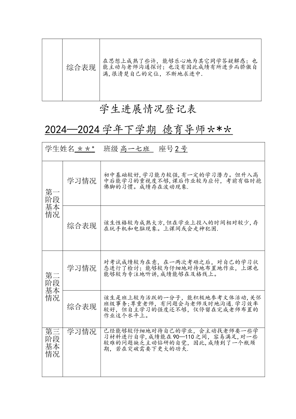 学生发展情况登记表_第3页