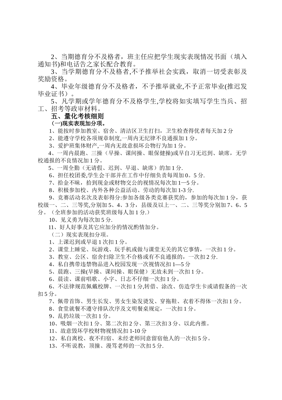 学生德育量化考核办法_第2页