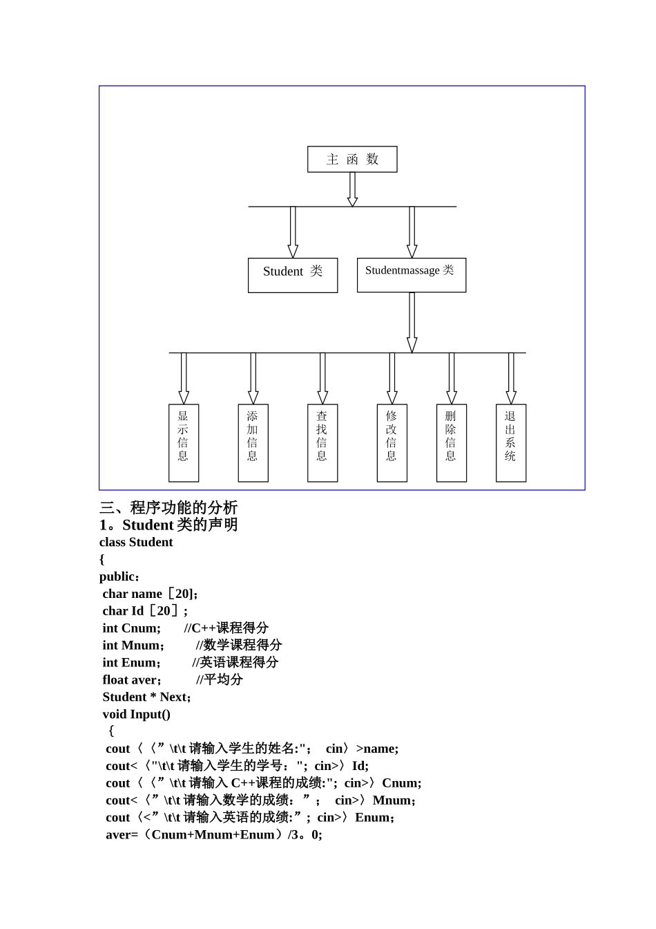 学生成绩管理系统课程设计文档_第3页