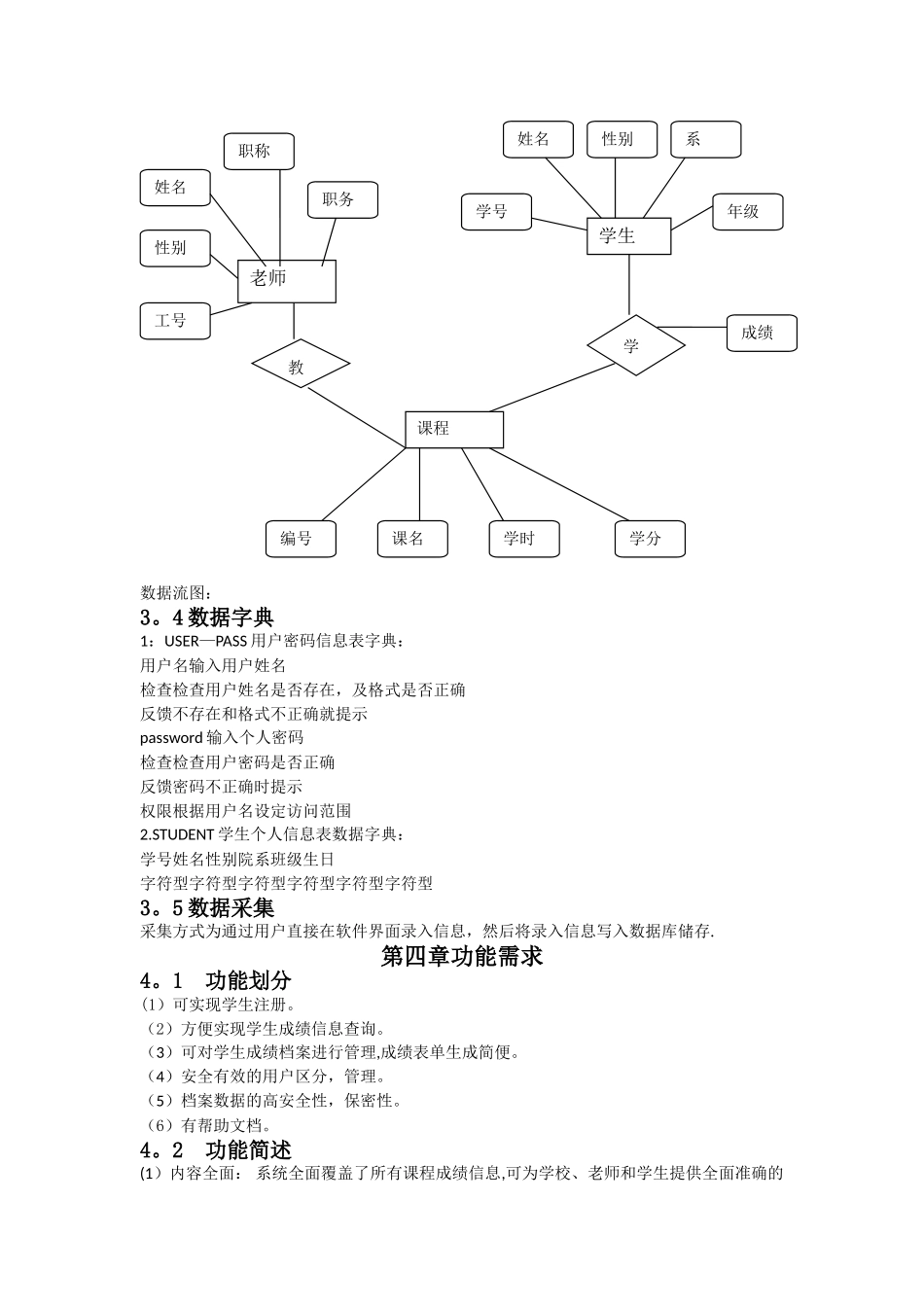 学生成绩管理系统需求分析说明书_第3页