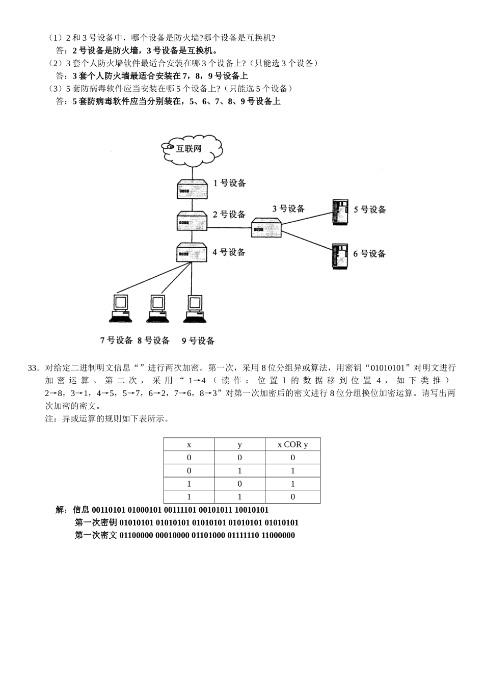 2025年全国4月高等教育自学考试计算机网络安全试题_第3页
