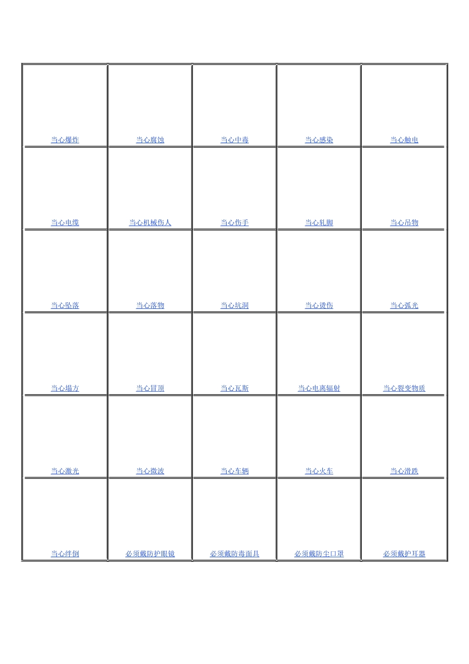 安全、环境、职业卫生警示标志图示大全_第2页