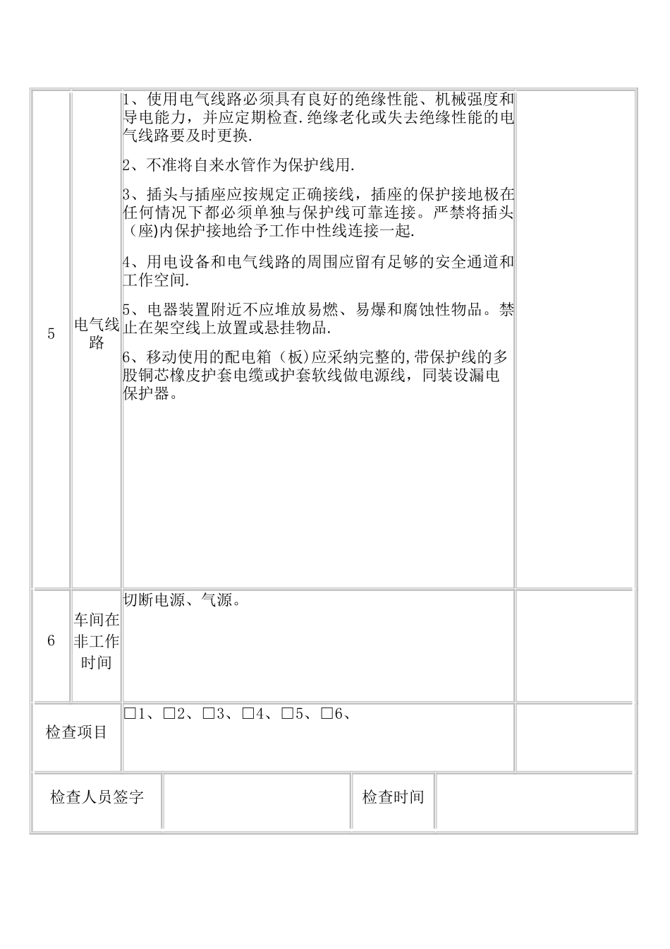 安全卫生检查表_第3页