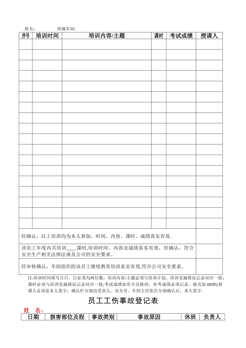 安全培训教育流程及模板_第3页