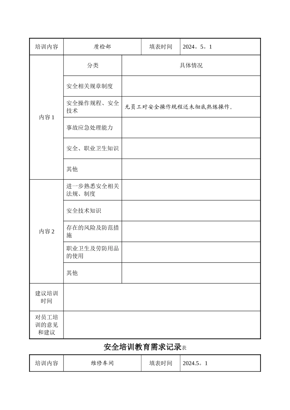 安全培训需求调查表1[1]_第2页