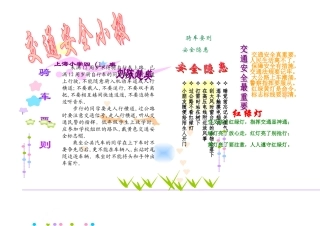 安全小报模板