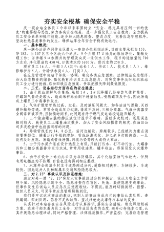安全形势分析会材料