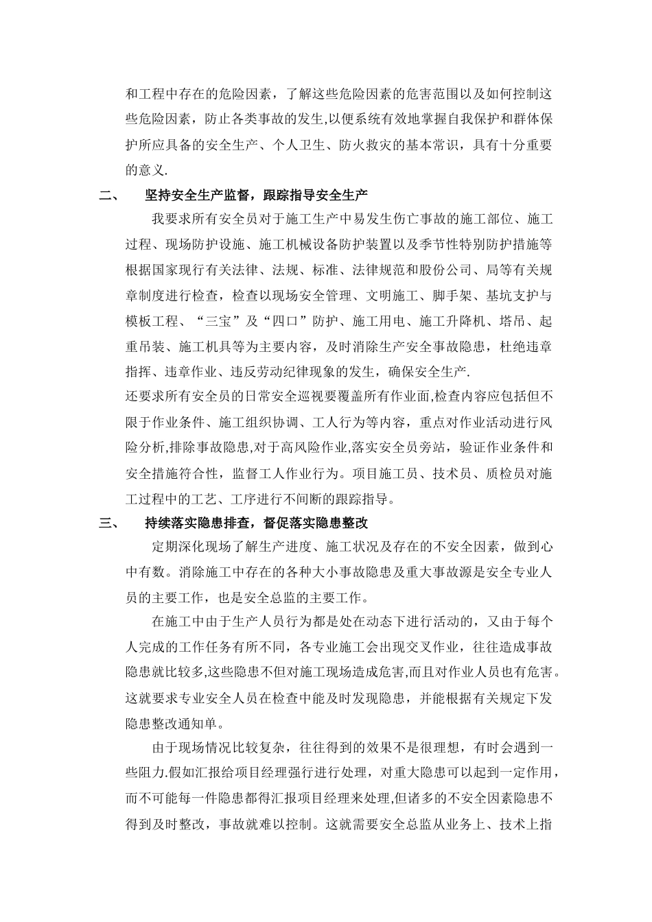 安全总监年终总结_第2页