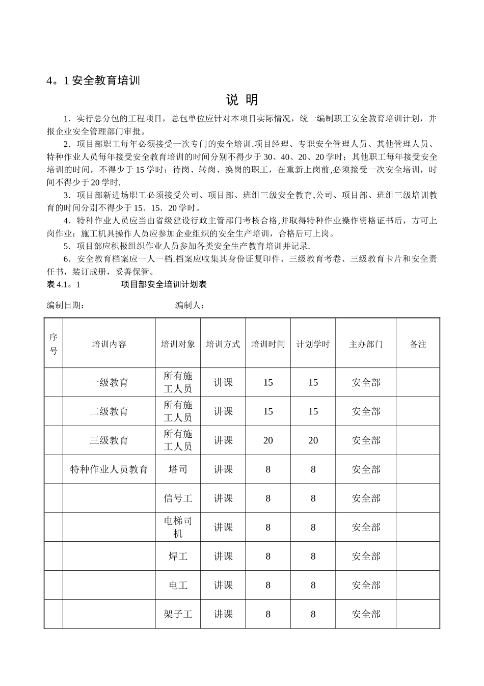安全教育及安全活动记录_第3页